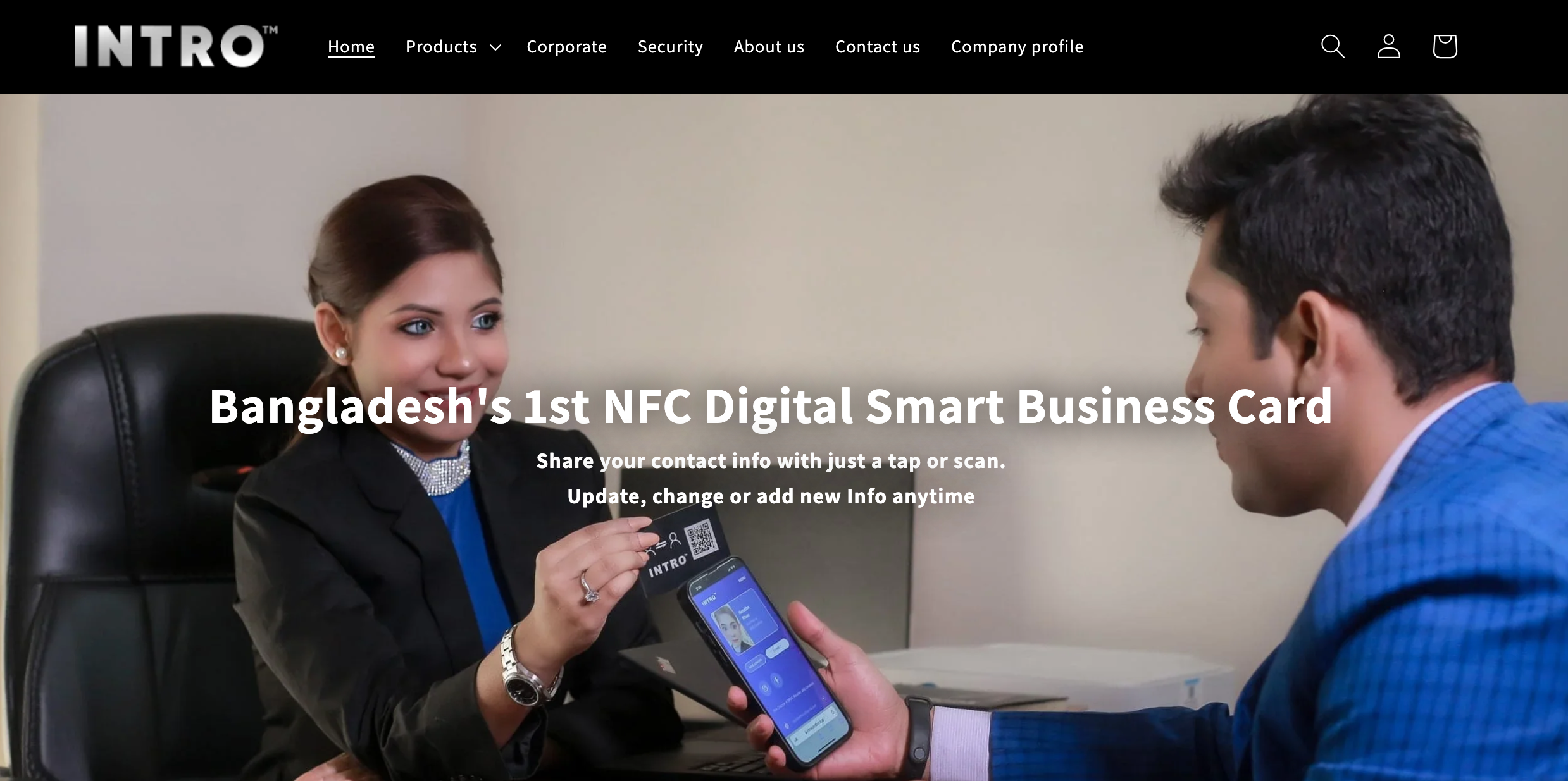 Intro Card - NFC Card in Bangladesh